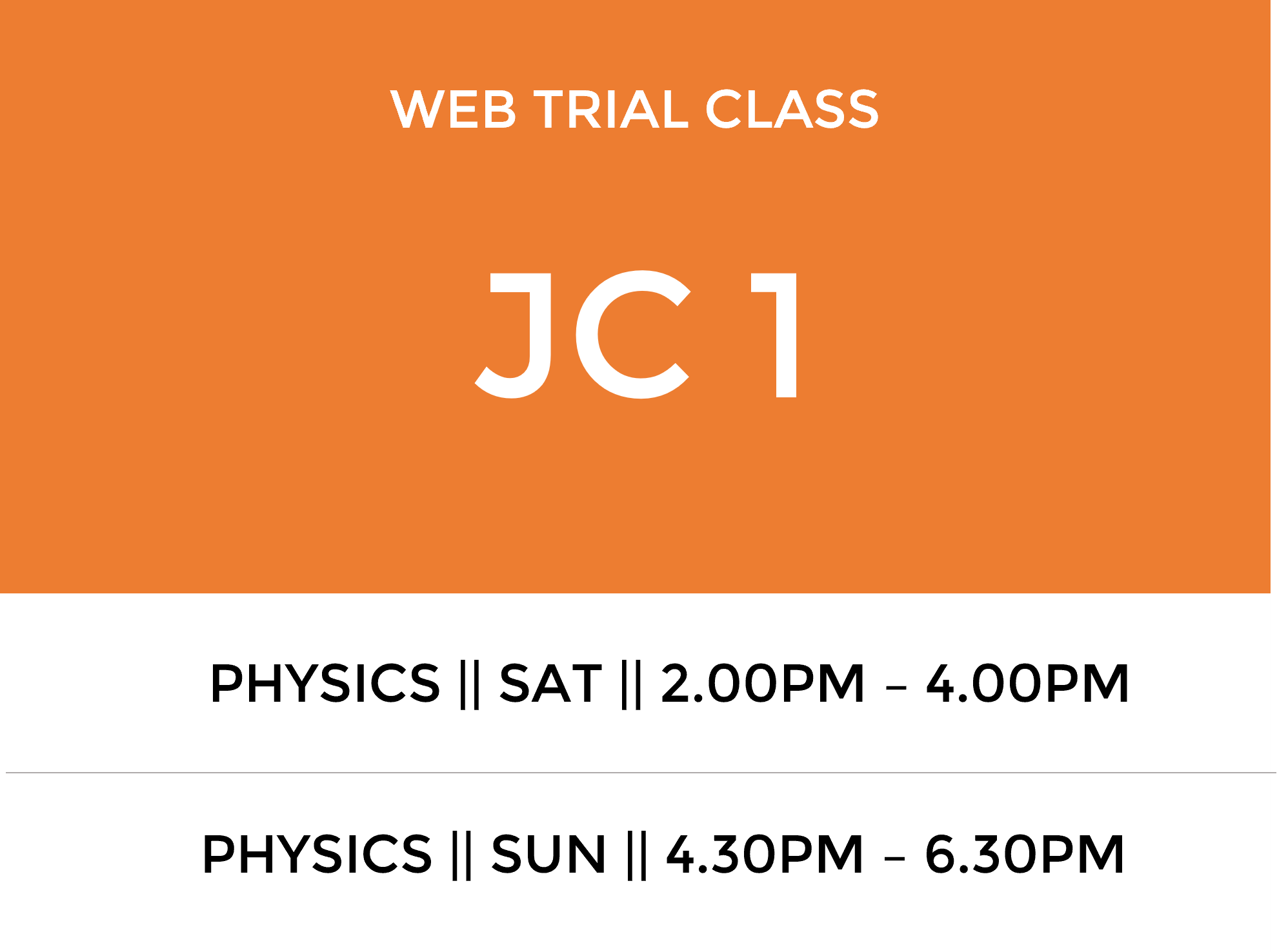 JC1 Physics Web Trial Class 2022